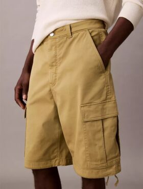 Short cargo en sergé de coton Cotton Stretch