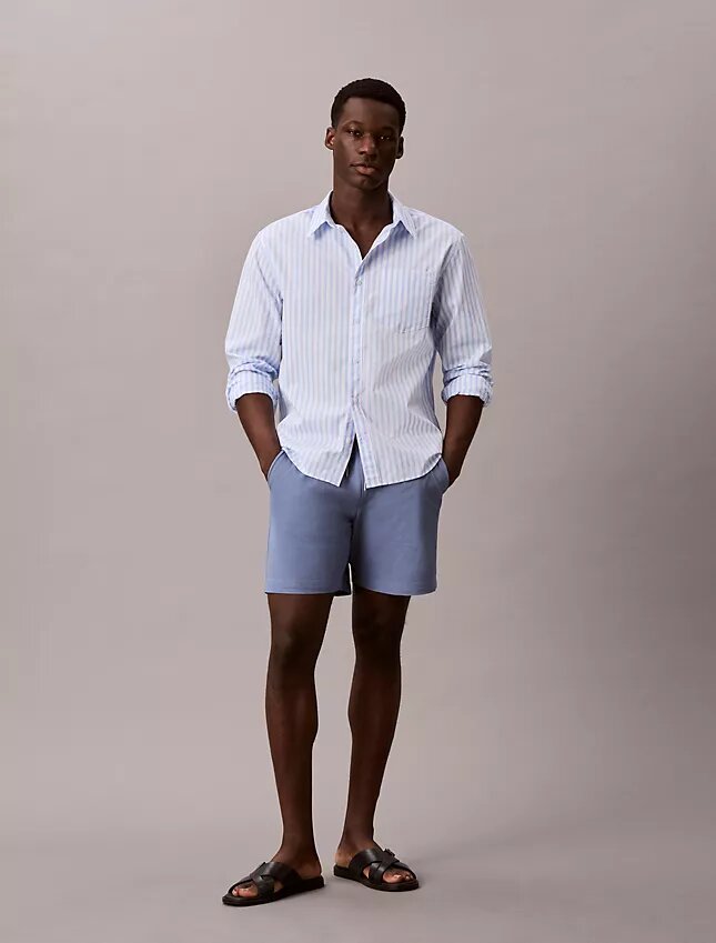 Short chino en coton Cotton Stretch à enfiler Short chino en coton Cotton Stretch à enfiler