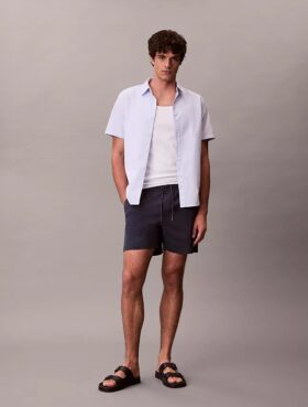 Short chino en coton Cotton Stretch à enfiler