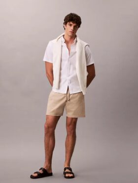 Short chino en coton Cotton Stretch à enfiler