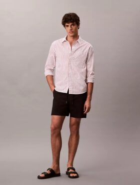 Short chino en coton Cotton Stretch à enfiler