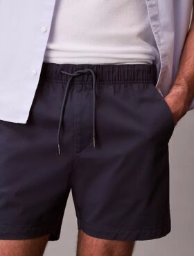 Short chino en coton Cotton Stretch à enfiler