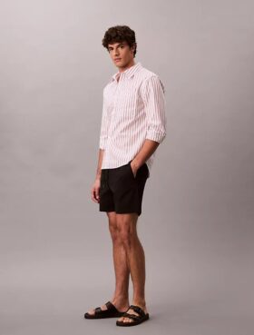 Short chino en coton Cotton Stretch à enfiler