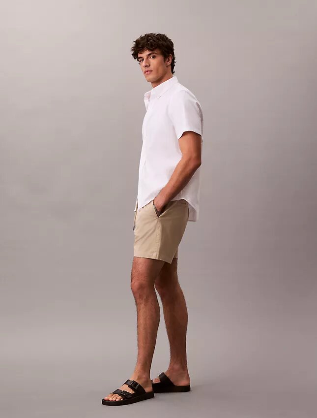 Short chino en coton Cotton Stretch à enfiler Short chino en coton Cotton Stretch à enfiler