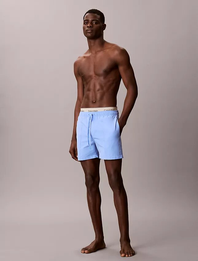 Short de bain à ceinture avec logo Short de bain à ceinture avec logo