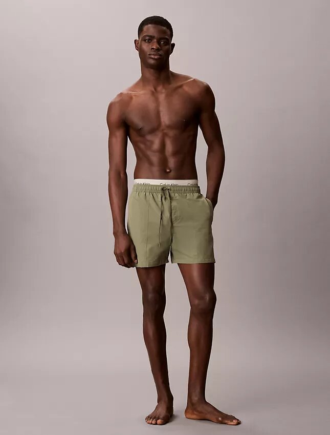 Short de bain à ceinture avec logo Short de bain à ceinture avec logo