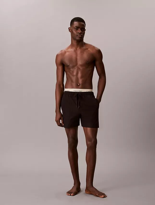 Short de bain à ceinture avec logo Short de bain à ceinture avec logo