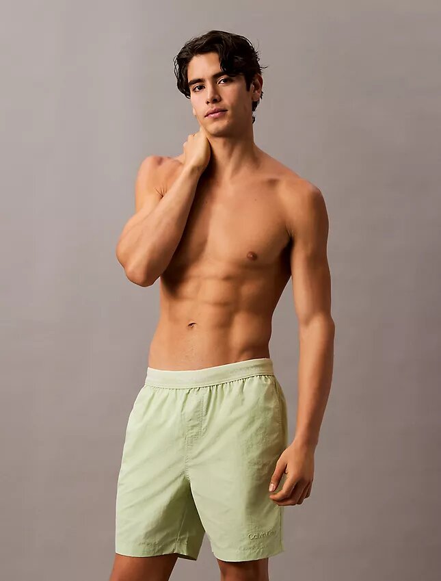 Short de bain à ceinture avec logo Short de bain à ceinture avec logo