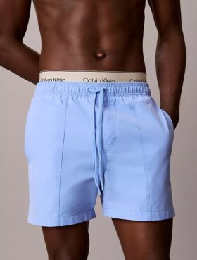 Short de bain à ceinture avec logo