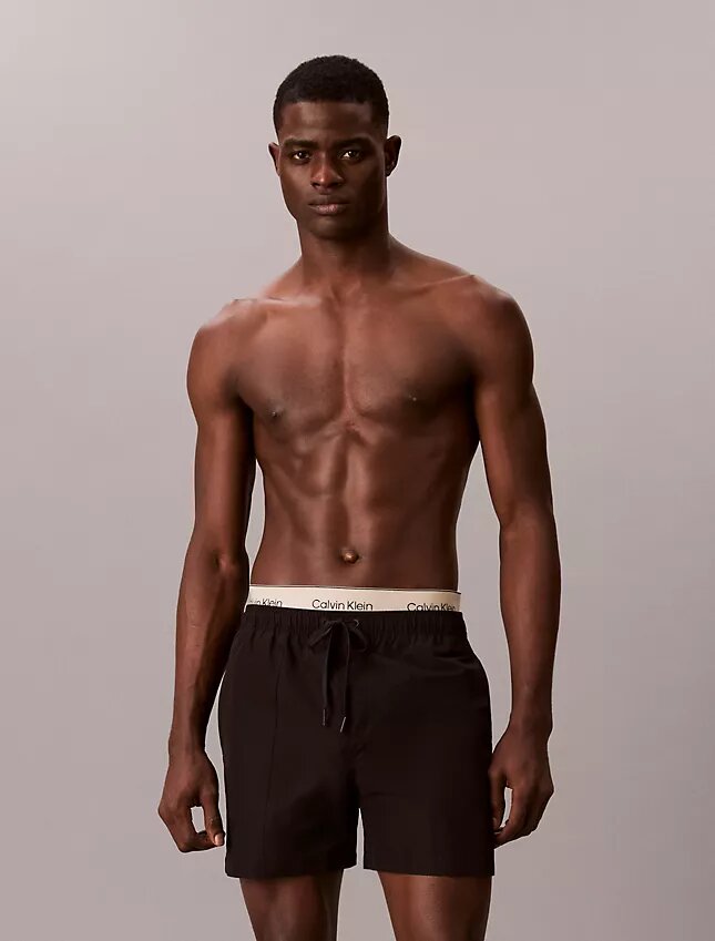 Short de bain à ceinture avec logo Short de bain à ceinture avec logo