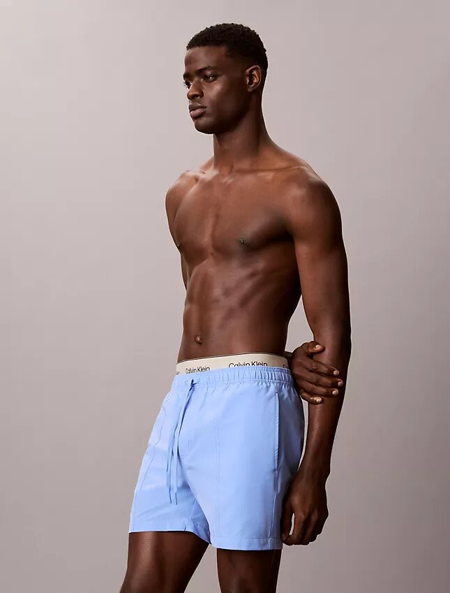 Short de bain à ceinture avec logo Short de bain à ceinture avec logo