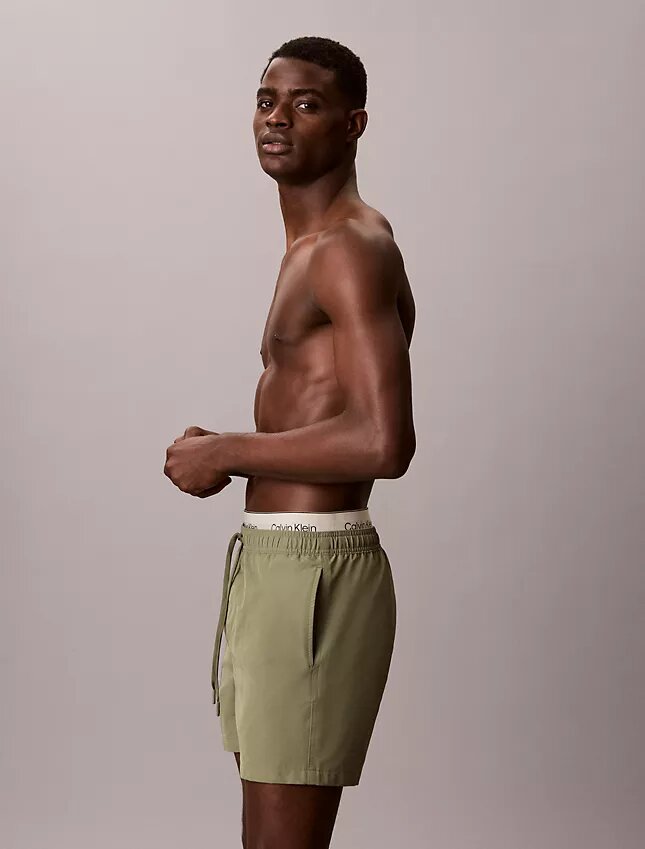 Short de bain à ceinture avec logo Short de bain à ceinture avec logo