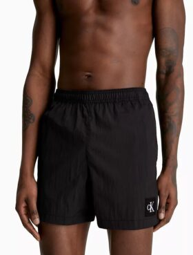 Short de bain en nylon à cordon de serrage