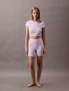 Short de cyclisme en Cotton Stretch côtelé