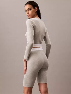 Short de cyclisme en Cotton Stretch côtelé