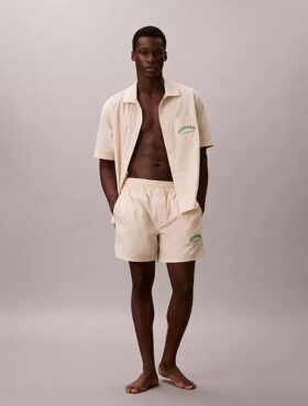 Short de nuit classique en popeline de coton Heritage