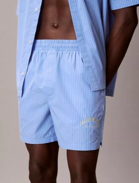 Short de nuit classique en popeline de coton Heritage