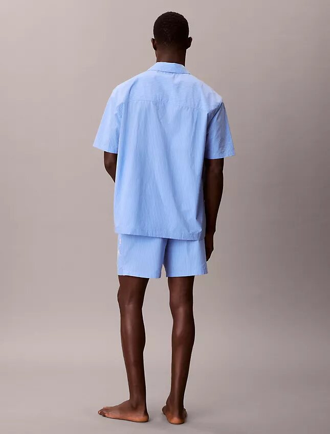 Short de nuit classique en popeline de coton Heritage Short de nuit classique en popeline de coton Heritage