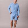 Short de nuit en maille gaufrée Short de nuit en maille gaufrée