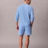 Short de nuit en maille gaufrée Short de nuit en maille gaufrée