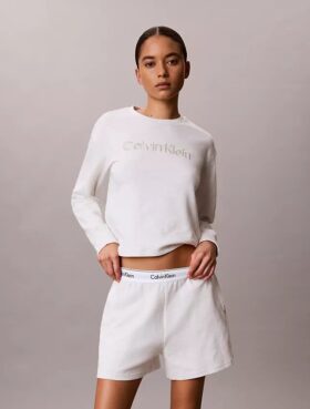 Short de nuit en molleton de coton Icon