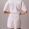 Short de nuit en popeline de coton Short de nuit en popeline de coton