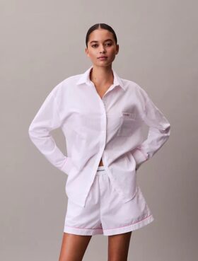 Short de nuit en popeline de coton pour la Saint-Valentin