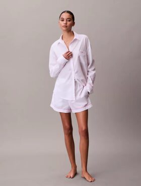 Short de nuit en popeline de coton pour la Saint-Valentin