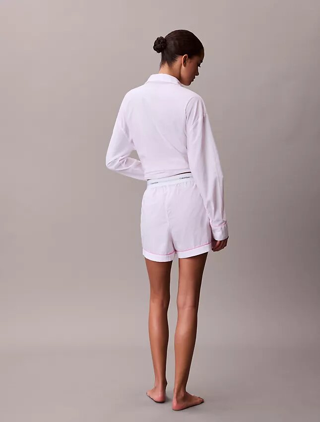 Short de nuit en popeline de coton pour la Saint-Valentin Short de nuit en popeline de coton pour la Saint-Valentin