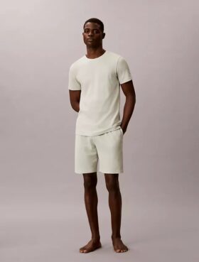 Short de nuit en tricot gaufré