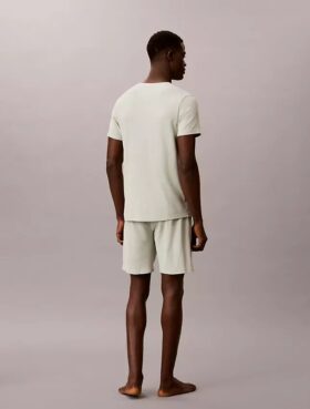 Short de nuit en tricot gaufré