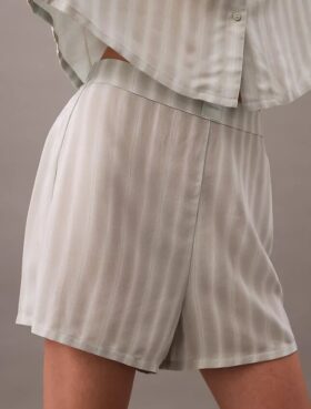 Short de nuit en viscose tissée