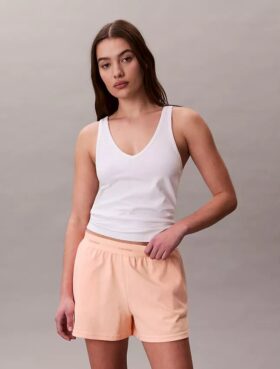 Short de pyjama en jersey de coton avec logo
