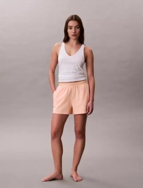 Short de pyjama en jersey de coton avec logo