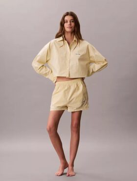 Short de survêtement en popeline de coton Short de survêtement en popeline de coton