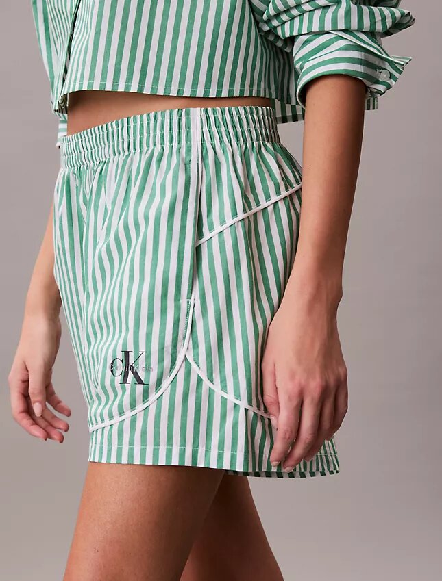 Short de survêtement en popeline de coton Short de survêtement en popeline de coton