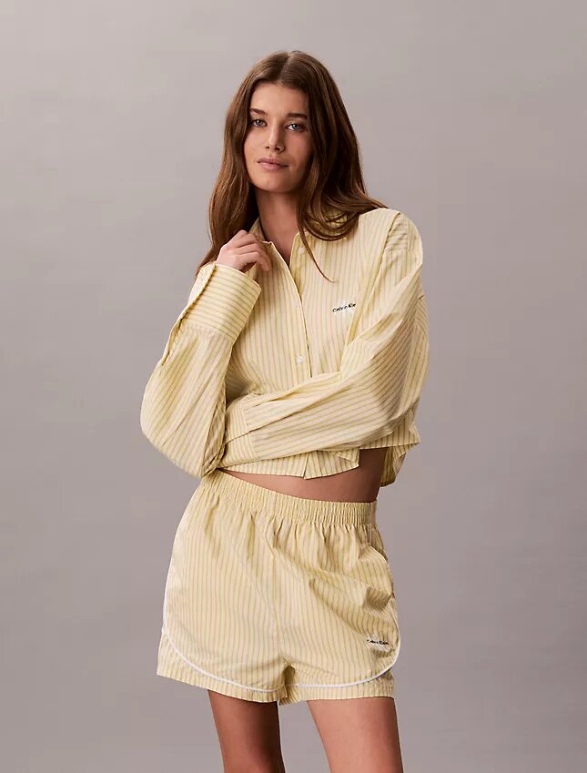 Short de survêtement en popeline de coton Short de survêtement en popeline de coton