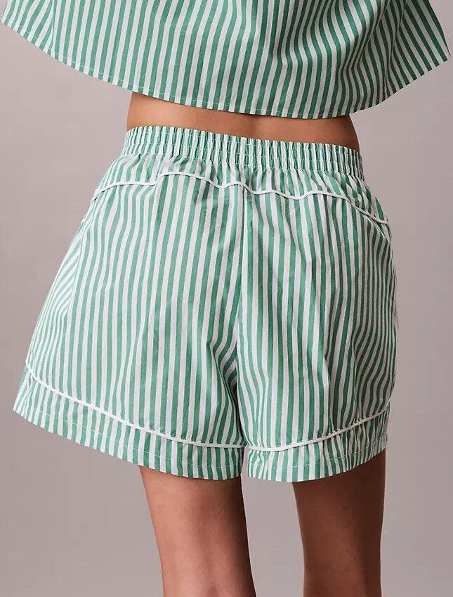 Short de survêtement en popeline de coton Short de survêtement en popeline de coton
