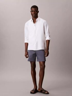 Short droit en Cotton Stretch