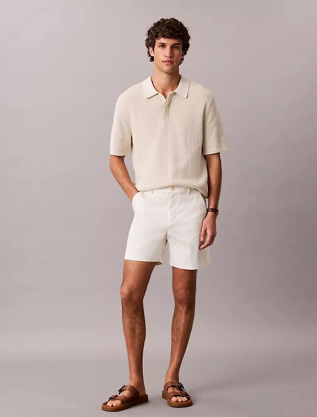 Short droit en Cotton Stretch Short droit en Cotton Stretch