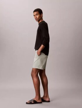Short droit en Cotton Stretch