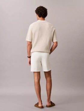 Short droit en Cotton Stretch