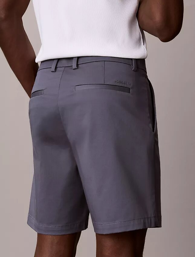 Short droit en Cotton Stretch Short droit en Cotton Stretch