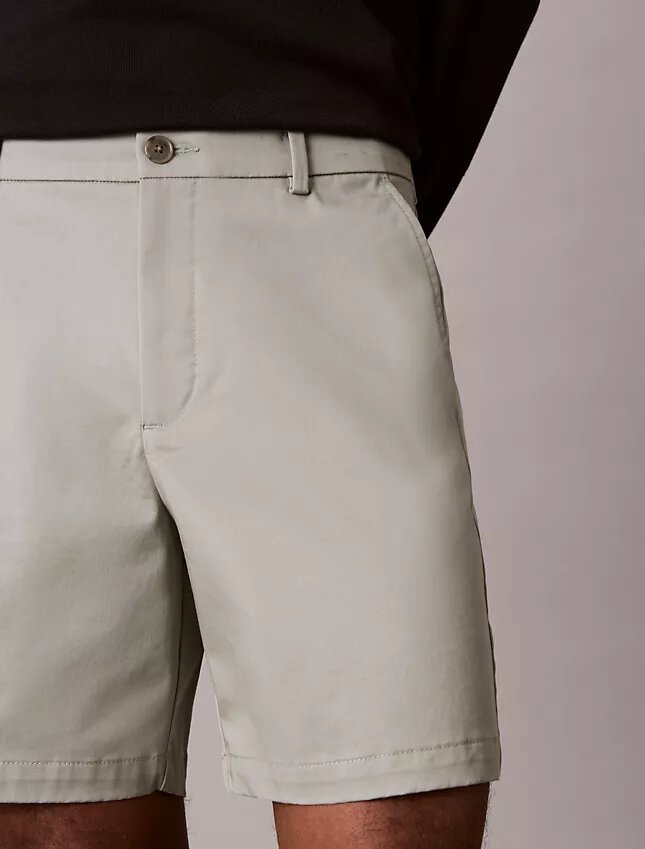 Short droit en Cotton Stretch Short droit en Cotton Stretch