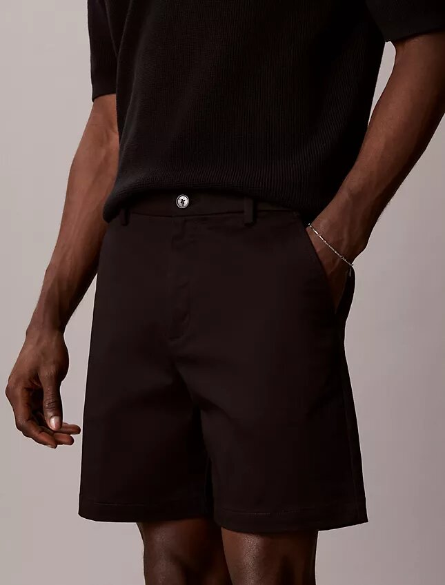 Short droit en Cotton Stretch Short droit en Cotton Stretch