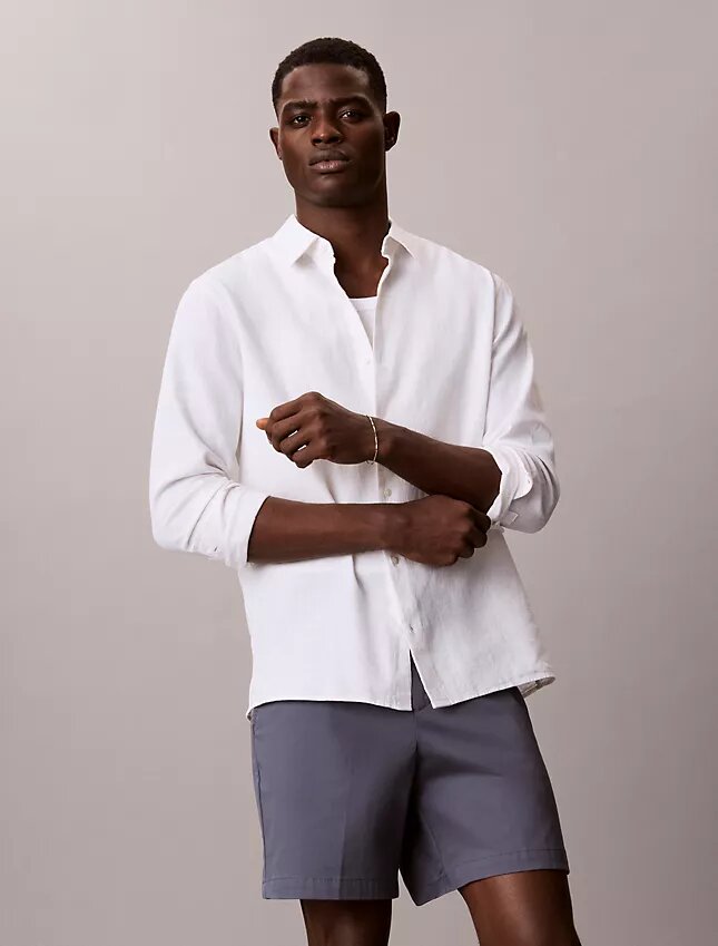 Short droit en Cotton Stretch Short droit en Cotton Stretch