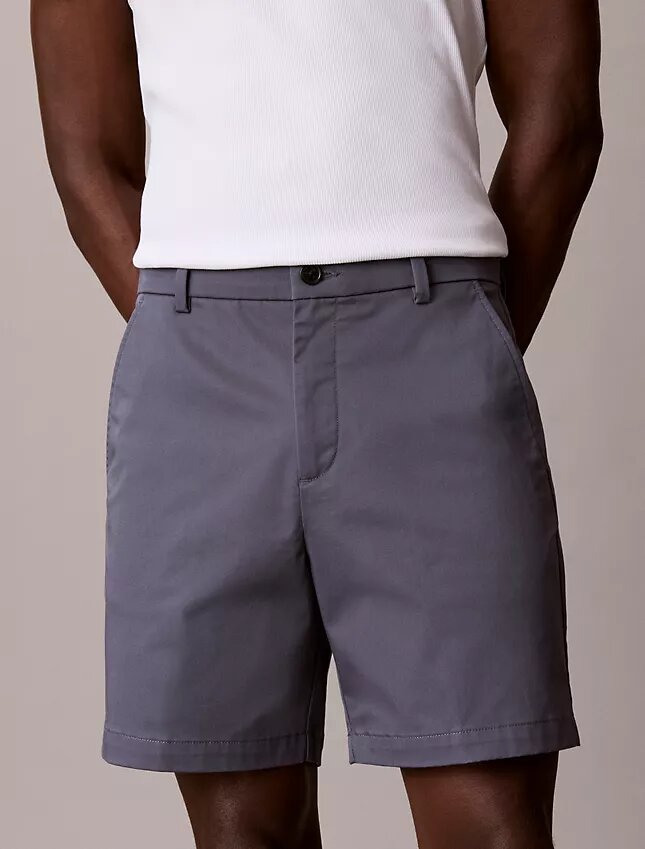 Short droit en Cotton Stretch Short droit en Cotton Stretch