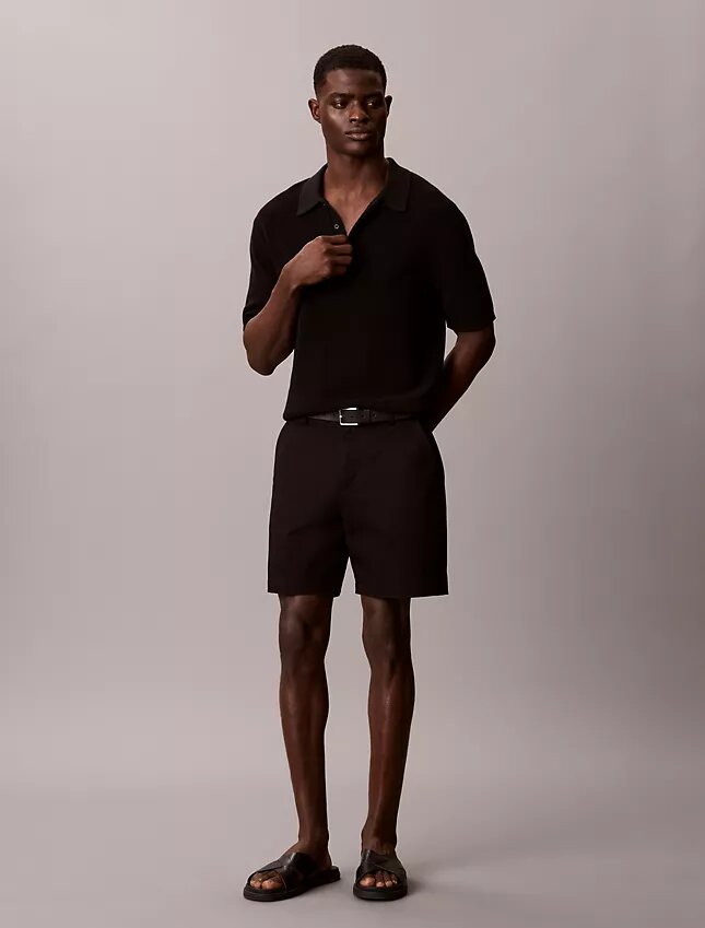 Short droit en Cotton Stretch Short droit en Cotton Stretch