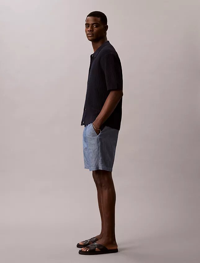 Short en chambray à enfiler Short en chambray à enfiler