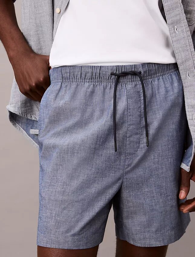 Short en chambray à enfiler Short en chambray à enfiler